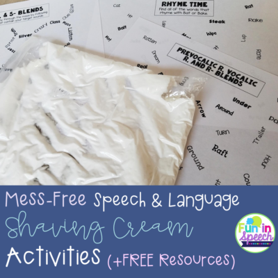 Try this Surprisingly Easy Free Speech Therapy Sensory Activity