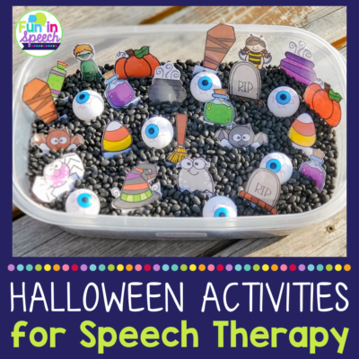 Halloween Speech Therapy Activities