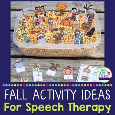 Fall Speech Therapy Activities